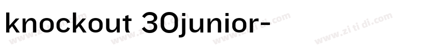 knockout 30junior字体转换